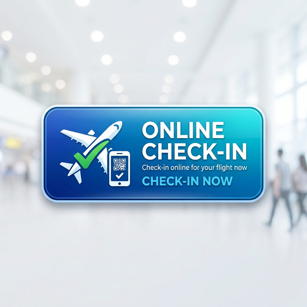 Go Funway Online flight check-in prompt with QR code